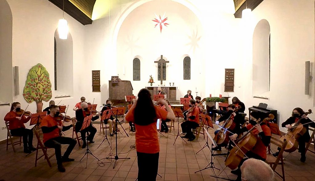 Streichorchester Saitensprung in der Kirche Wartenberg