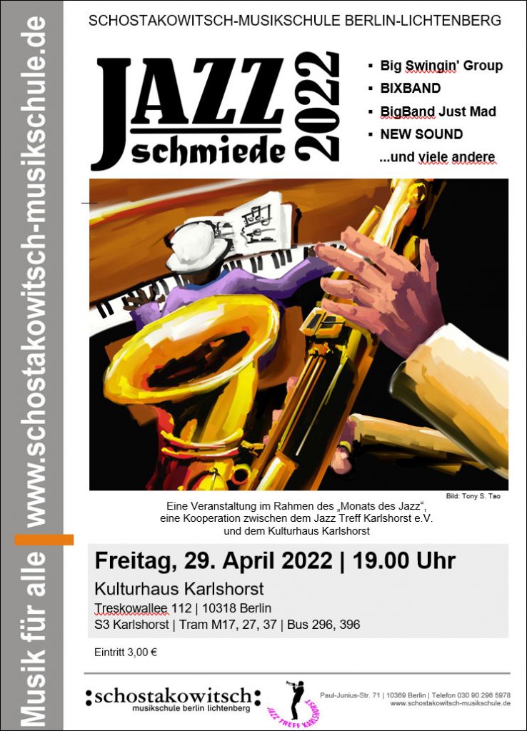 Plakat JazzSchmiede 2022